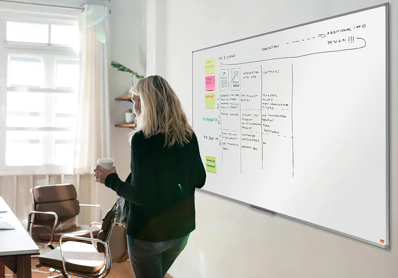 TABLEAU BLANC MAGNÉTIQUE 90*120 CM NOBO - Vue 5