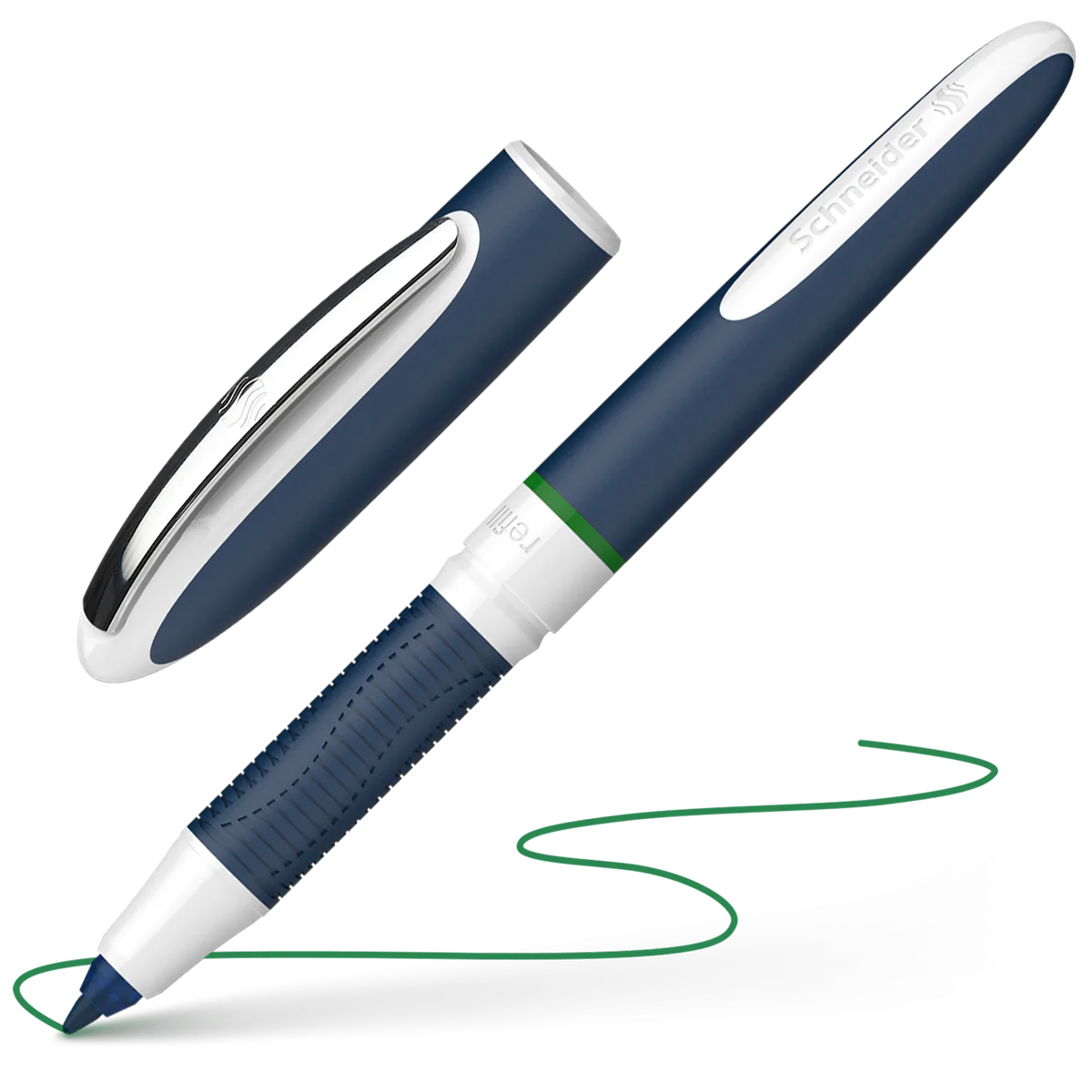 STYLO ROLLER-GEL SCHNEIDER ONE CHANGE RECHARGEABLE VERT