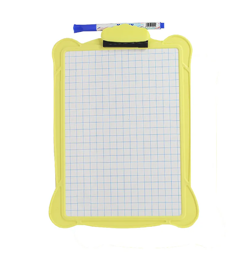 ARDOISE SCOLAIRE AVEC MARQUEUR ET EFFACETTE SCHOLA PASTEL PURPLE