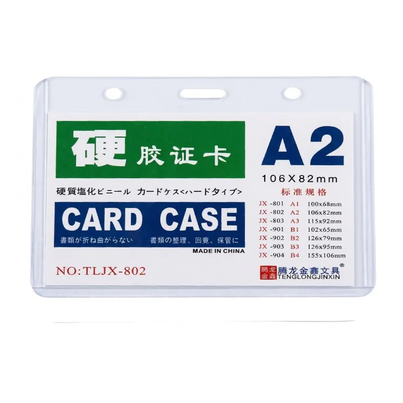 PORTE BADGE TRANSPARENT A2 106 X 82 MM