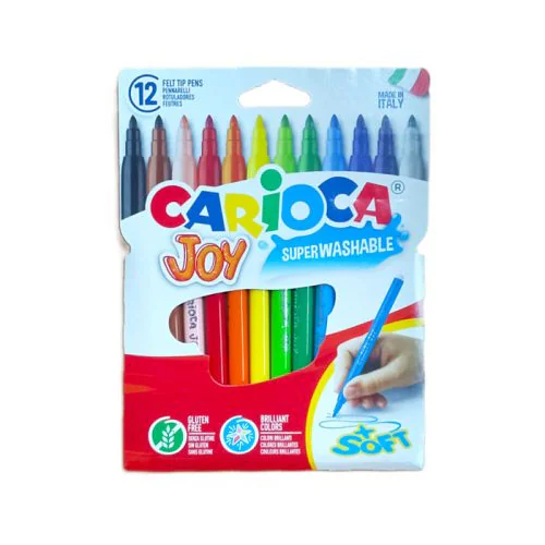 FEUTRES CARIOCA JOY POCHETTE 12 COULEURS