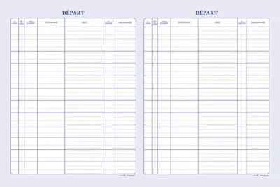 REGISTRE DEPART FRANÇAIS - Vue 2