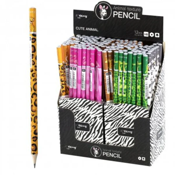 CRAYON NOIR HB2 YALONG ANIMAL TEXTURE - Vue 3