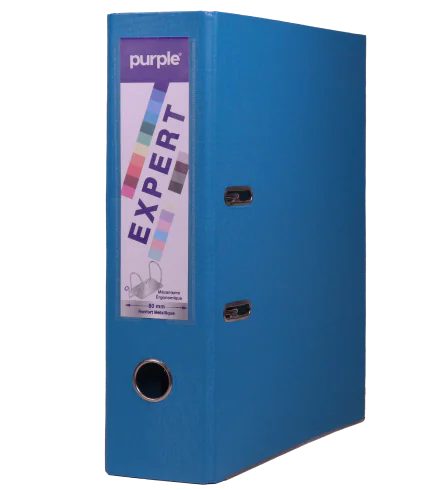 CLASSEUR À LEVIER DOS 80MM EXPERT BLEU