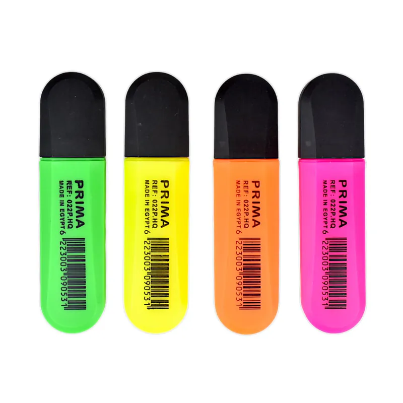POCHETTE DE 4 SURLIGNEURS FLUO PRIMA 