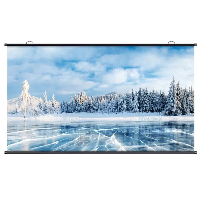 ECRAN DE PROJECTION MURAL 197*148 CM DELI