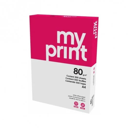 RAME DE PAPIER MY PRINT A4 - 80GR