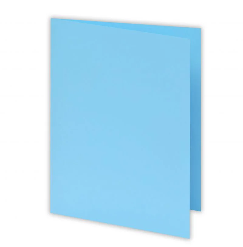 CHEMISE BRISTOL COULEURS BLEU PASTEL 170G PAQUET DE 100 - Vue 2