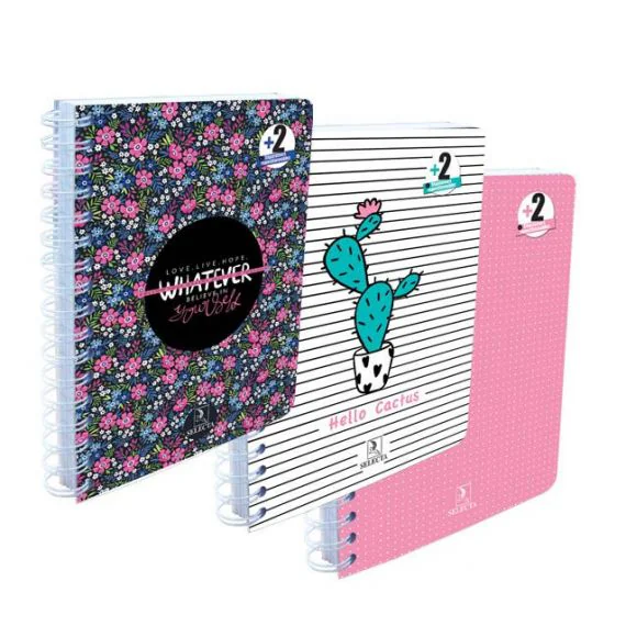 CAHIER AVEC SPIRALE PM 300 PAGES 17X22 CM