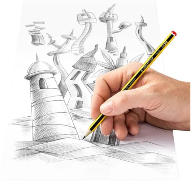 CRAYON GRAPHITE NOIR STAEDTLER HB2 - Vue 3