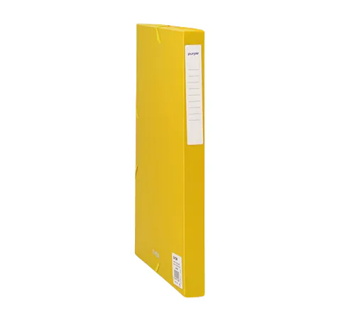 CHEMISE 3 RABATS À ÉLASTIQUE PP DOS 25MM PURPLE ESSENTIAL JAUNE