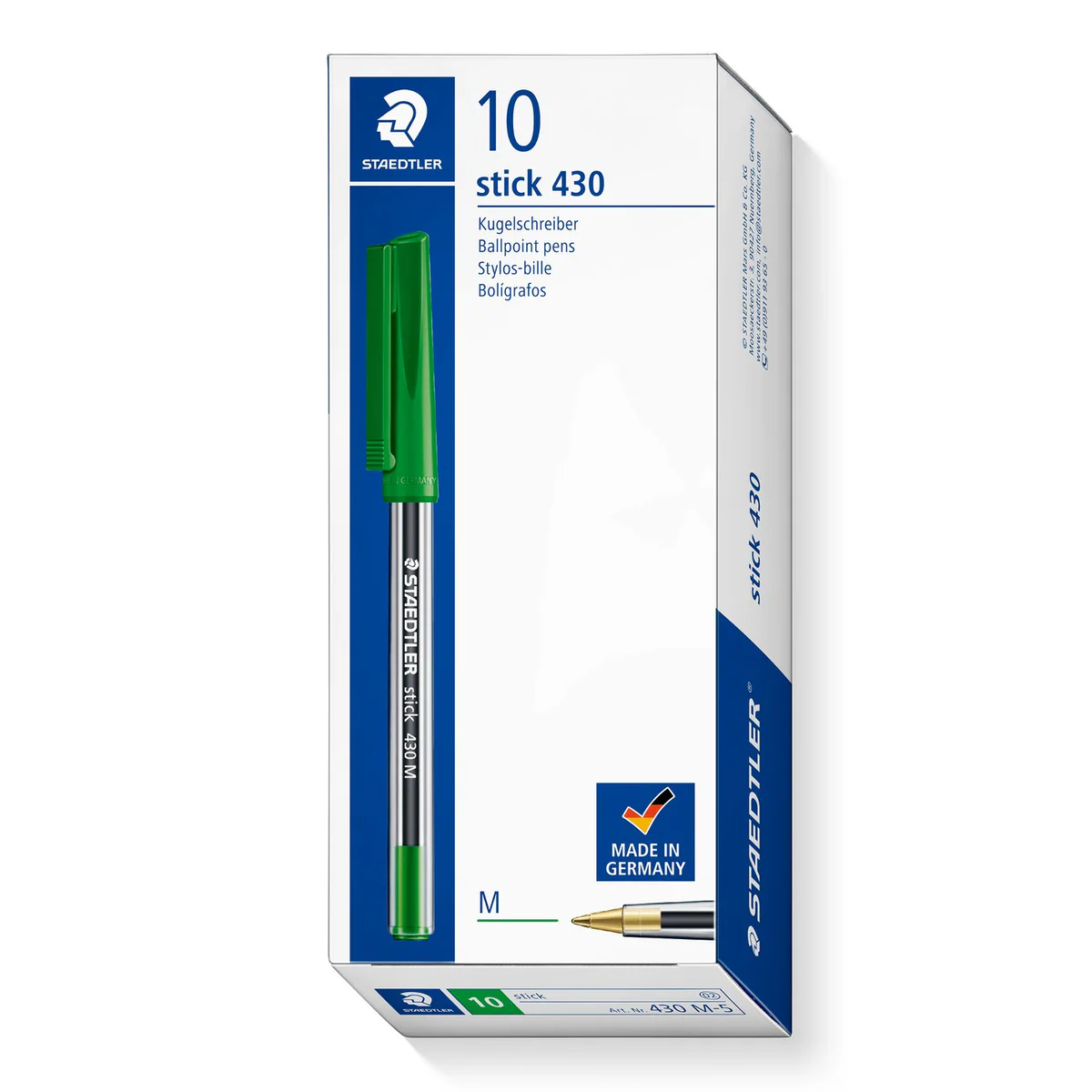 STYLO À BILLE STAEDTLER STICK 430 VERT