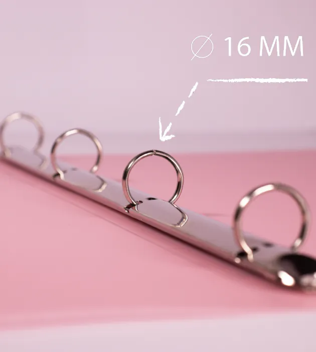 CLASSEUR PP SOUPLE 4 ANNEAUX DOS 20MM PASTEL