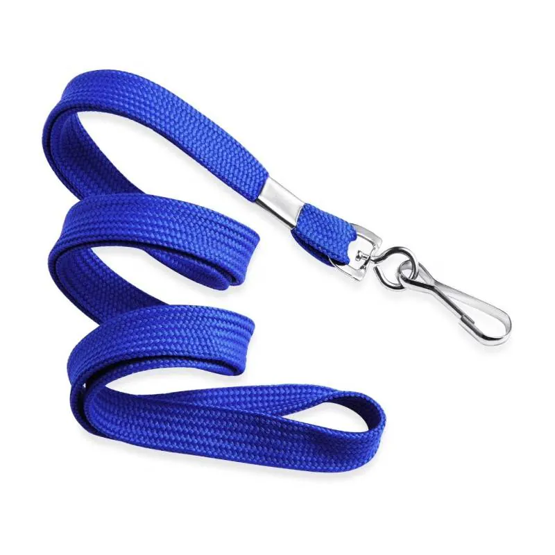 FIL BADGE AVEC PINCE METAL BLEU
