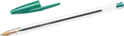 STYLO À BILLE BIC CRISTAL ORIGINAL VERT - Vue 2