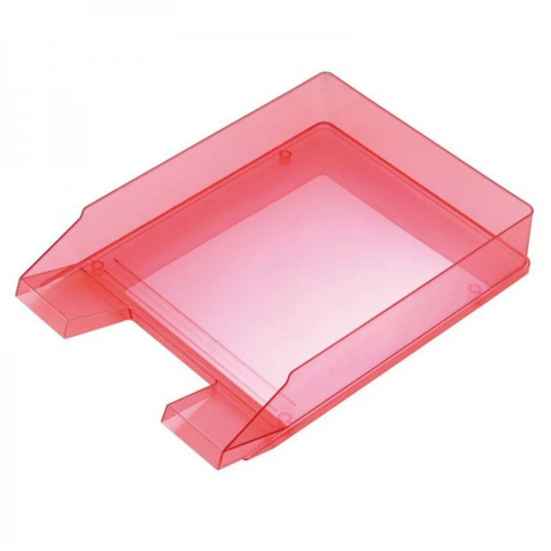 BAC À COURRIER POLYGOM ROUGE TRANSPARENT