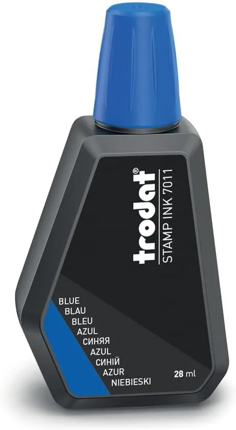 ENCRE À TAMPON 28 ML TRODAT BLEU