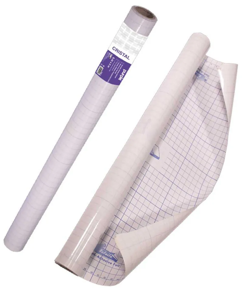 PROTEGE LIVRE ADHESIF 200 X 45 CM PURPLE TRANSPARENT 