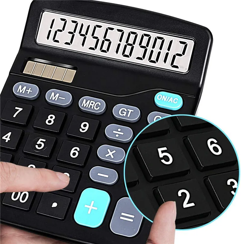 CALCULATRICE DE BUREAU 12 CHIFFRES DEXIN KK-837-12S - Vue 6
