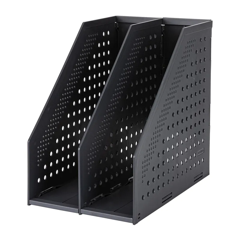 PORTE REVUE 2 COMPARTIMENTS DELI GRIS FONCE - Vue 3