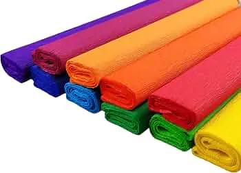 PAPIER CREPON COULEURS ASSORTIES