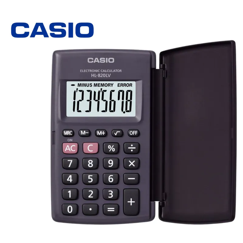 CALCULATRICE DE POCHE CASIO HL-820LV NOIR