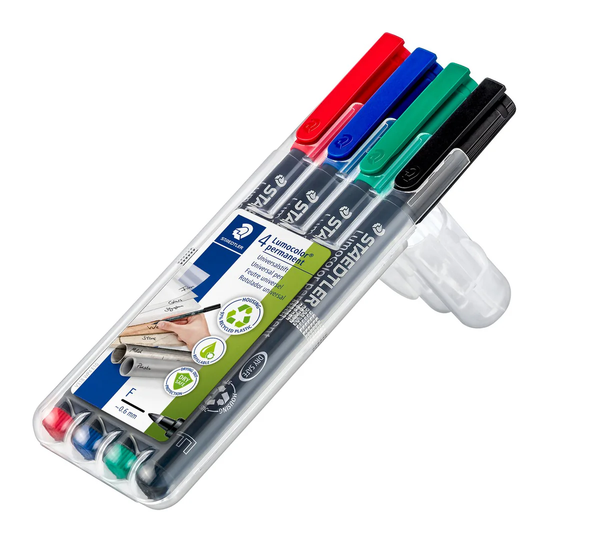 MARQUEURS SPÉCIAUX OHP STAEDTLER 0,6MM POCHETTE DE 4 COULEURS ASSORTIES