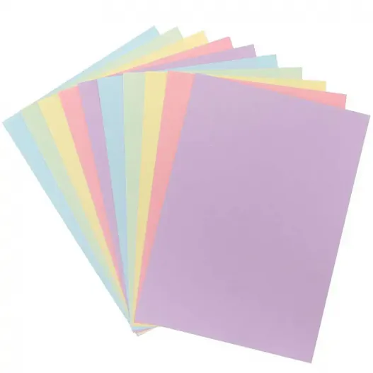 PAPIER COULEURS PASTELS 80GR A4 100F RIBAT