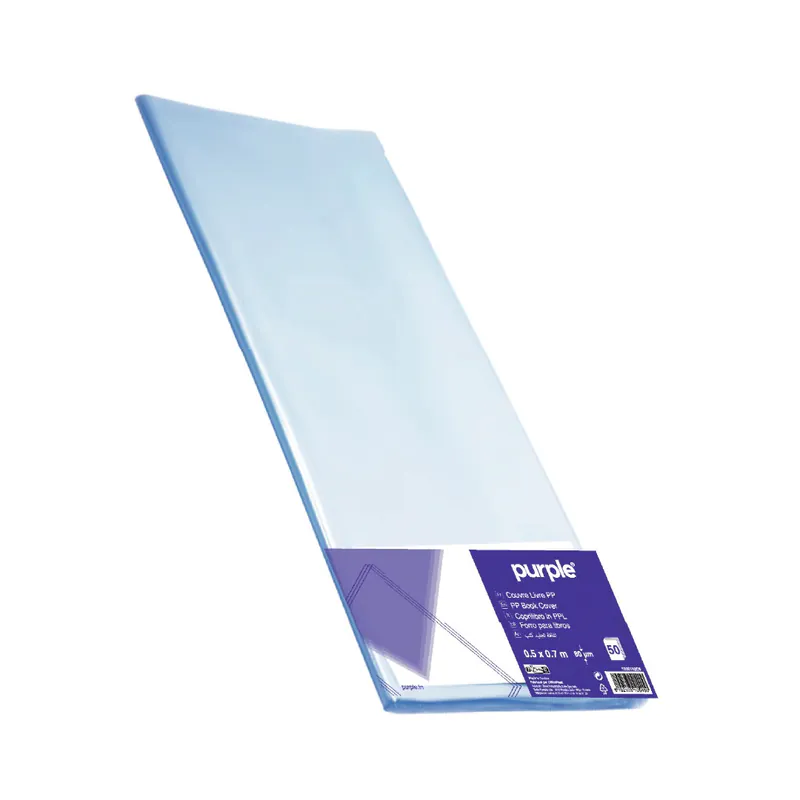 PROTEGE LIVRE 70 X 50 CM PURPLE TRANSPARENT