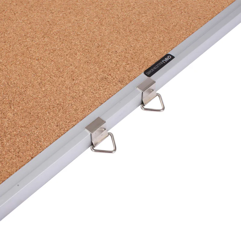 TABLEAU D'AFFICHAGE LIÈGE CADRE ALUMINIUM 45*60 CM DELI - Vue 3