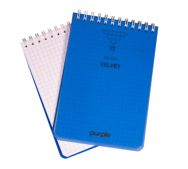 BLOC NOTE WIREO PP A5 100P VELVET