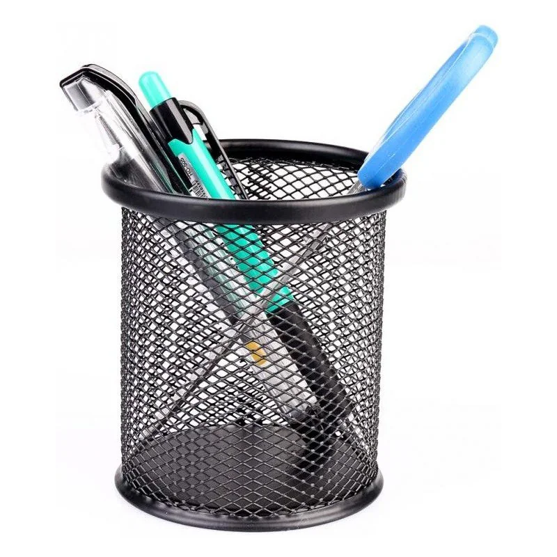 PORTE STYLO EN MÉTAL CYLINDRE NOIR