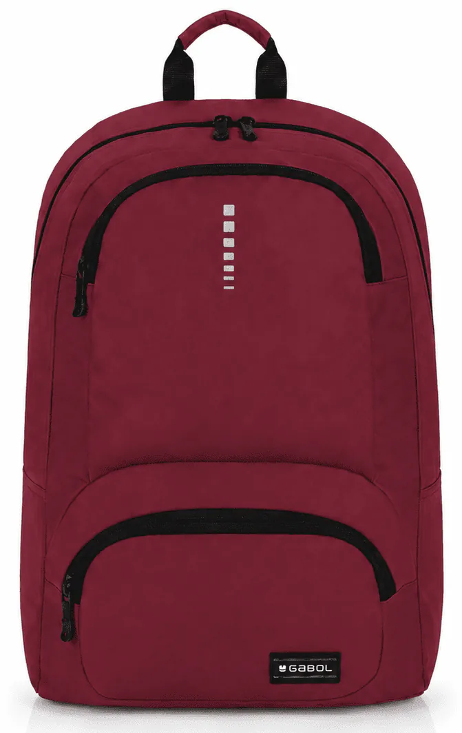 SAC A DOS COLLEGE LYCEE GABOL GLOBAL ROUGE BORDEAU