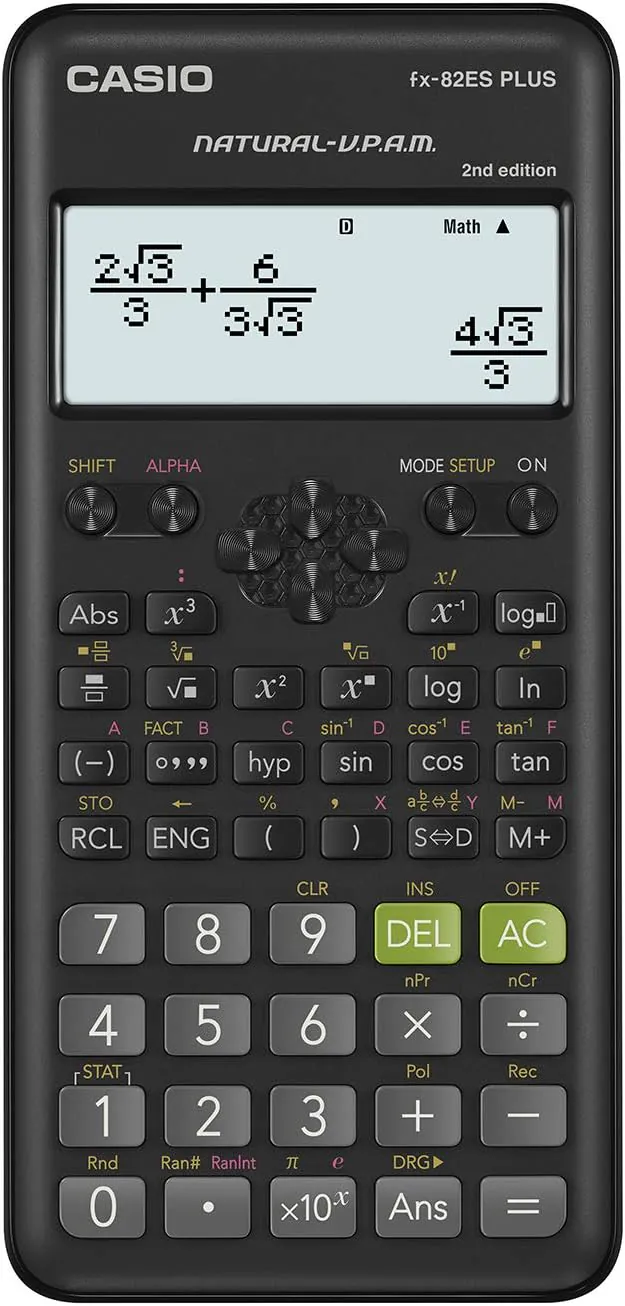 CALCULATRICE SCIENTIFIQUE CASIO fx-82ES PLUS-2 NOIR