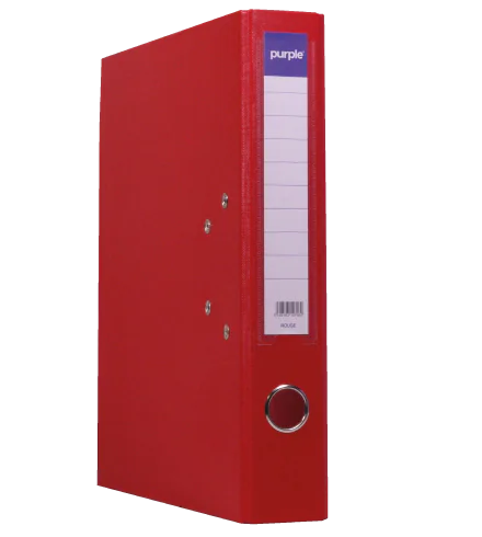 CLASSEUR À LEVIER DOS 55MM ROUGE