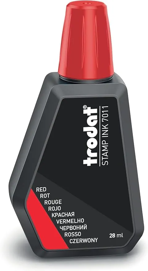 ENCRE À TAMPON 28 ML TRODAT ROUGE
