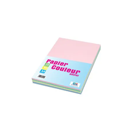 PAPIER COULEURS PASTELS 80GR A4 100F RIBAT