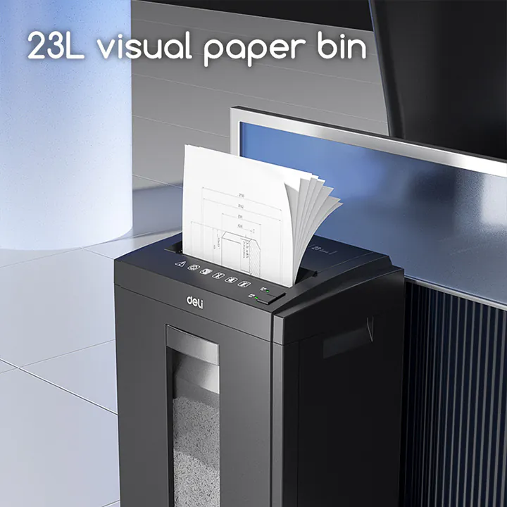 DESTRUCTEURS DE PAPIER DELI E9947 (8 FEUILLES -23 LITRES ) - Vue 4