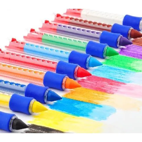 COFFRET DE 10 CRAYONS DE CIRE PRIMO EN BOÎTE MÉTALLIQUE - Vue 3