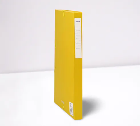 CHEMISE 3 RABATS À ÉLASTIQUE PP DOS 25MM PURPLE ESSENTIAL JAUNE