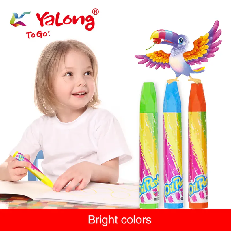 CRAYON DE CIRE PQT DE 12 YALONG  - Vue 3