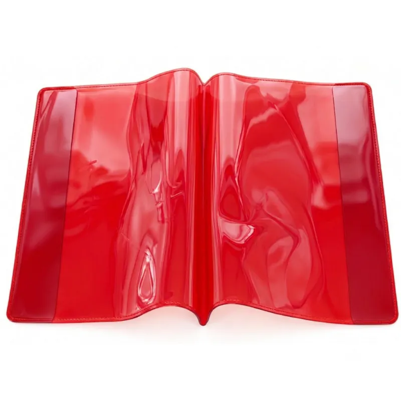 PROTEGE CAHIER GM PURPLE ROUGE TRANSPARENT