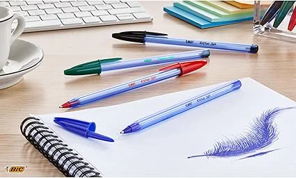 STYLO À BILLE BIC CRISTAL SOFT BLEU - Vue 3