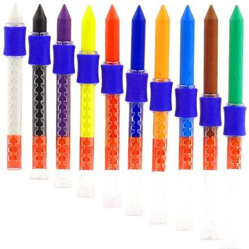 COFFRET DE 10 CRAYONS DE CIRE PRIMO EN BOÎTE MÉTALLIQUE - Vue 4