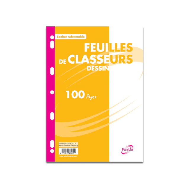FEUILLETS MOBILES DESSIN A4 100P 90G
