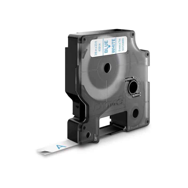 RUBAN POUR ÉTIQUETEUSE BLEU SUR BLANC DYMO 9 MM X 7 M - Vue 2