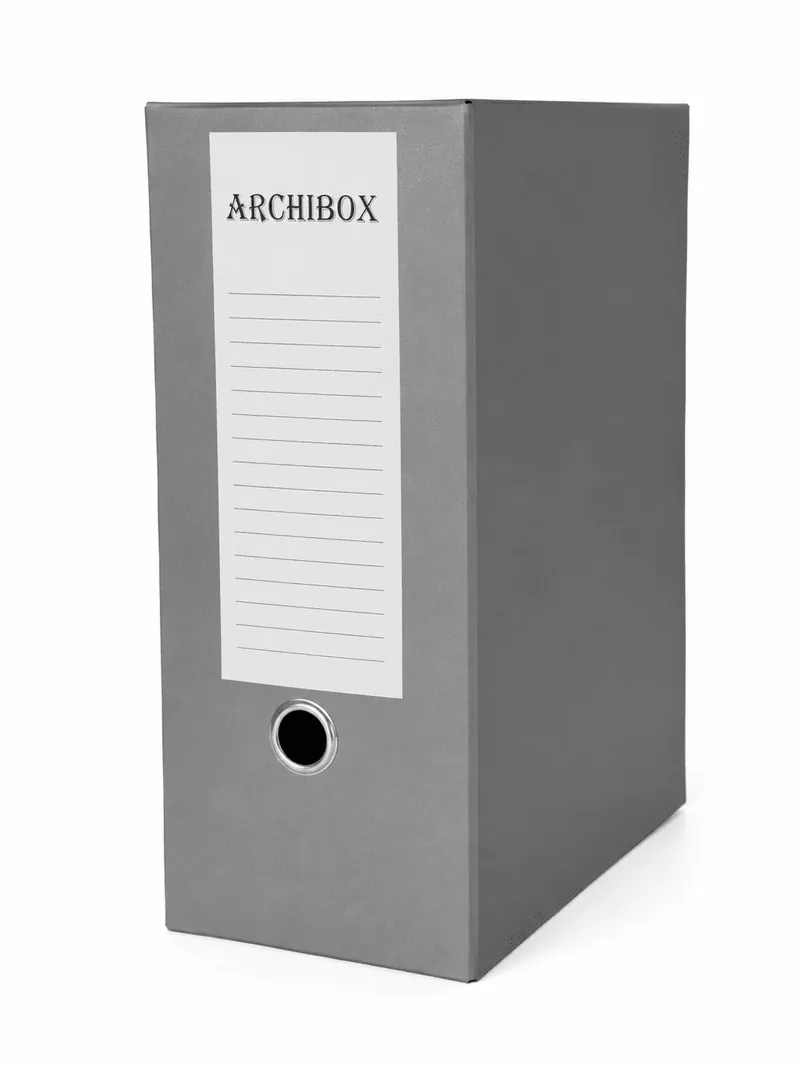 BOITE D’ARCHIVE DOS 15CM GRIS