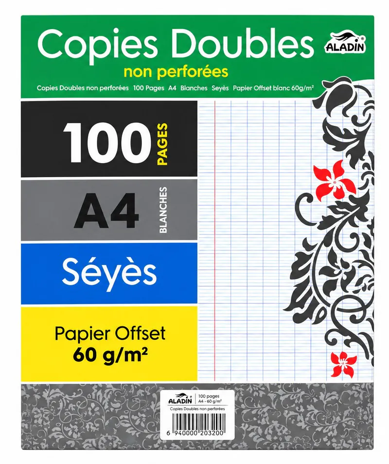 DOUBLE FEUILLE GM ALADIN PQT 25 