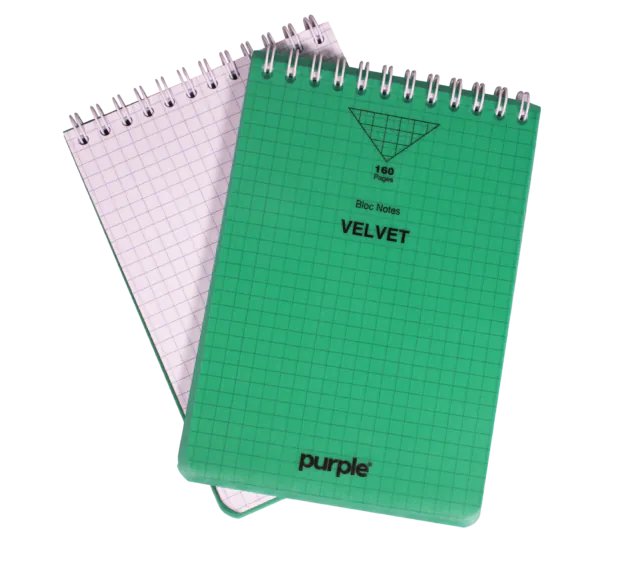 BLOC NOTE WIREO PP A5 100P VELVET - Vue 4