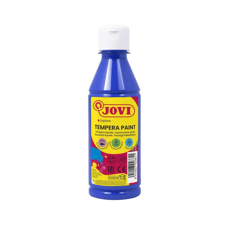 GOUACHE LIQUIDE BOUTEILLE DE 250 ML JOVI BLEU FONCE
